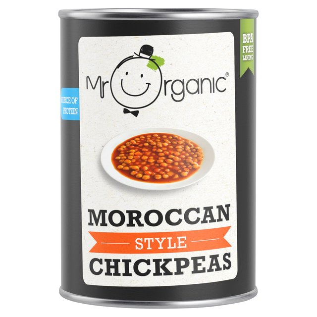 Mr Organic Moroccan Style Chickpeas 400g