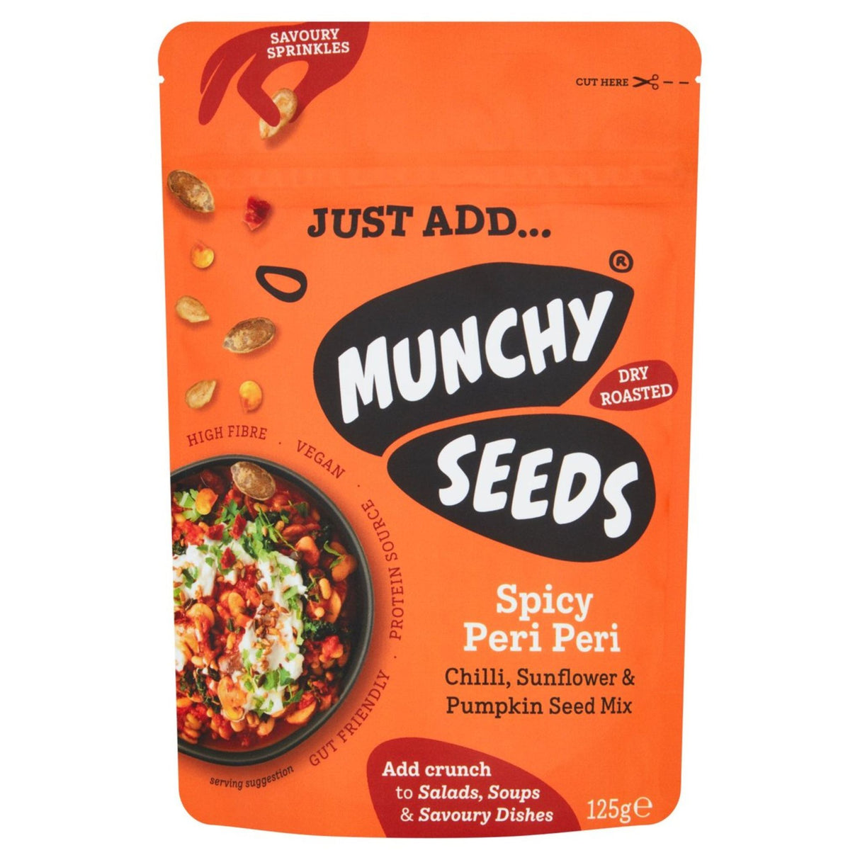 Munchy Seeds Spicy Peri Peri Seed Mix 125g