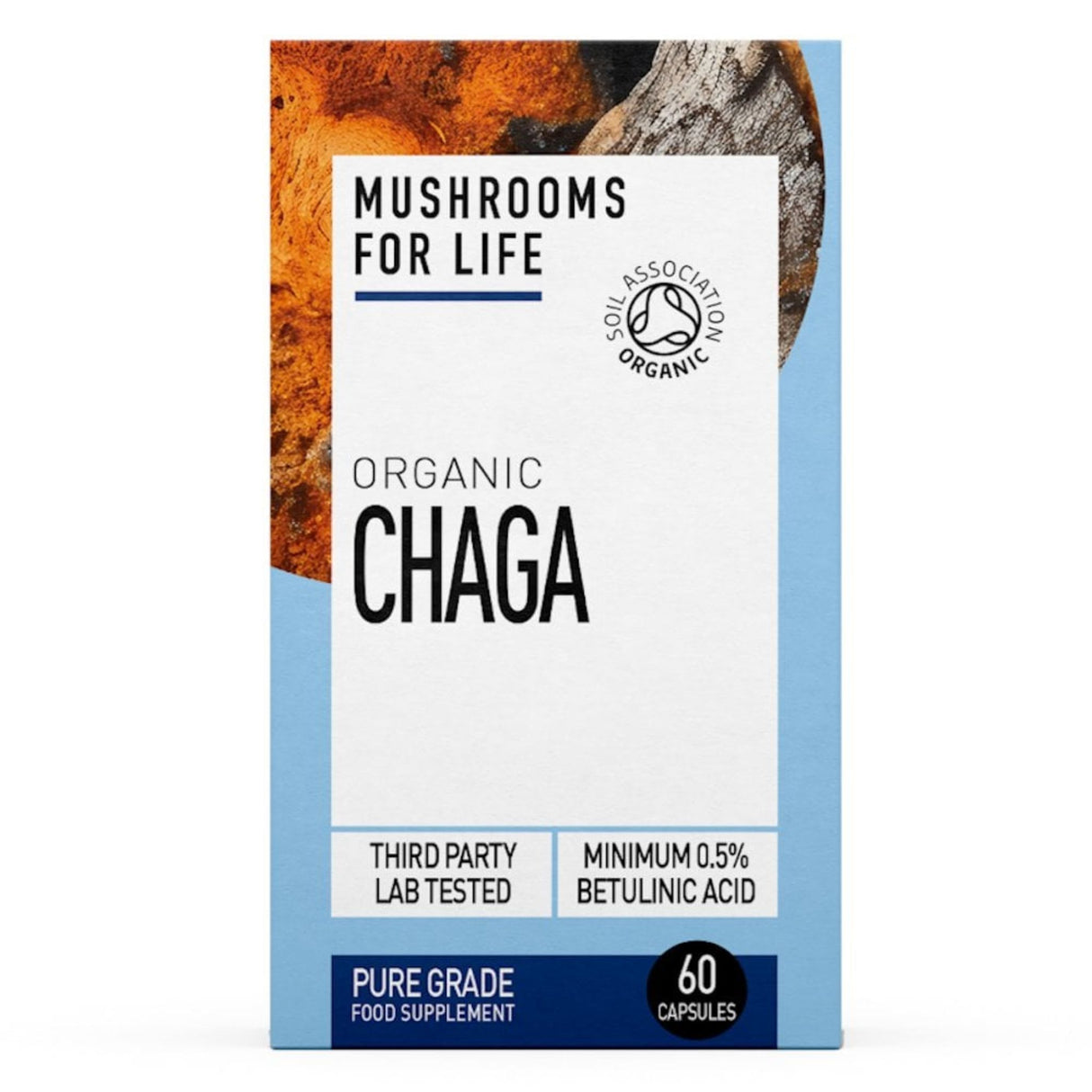 Mushrooms For Life Chaga Mushroom 60s