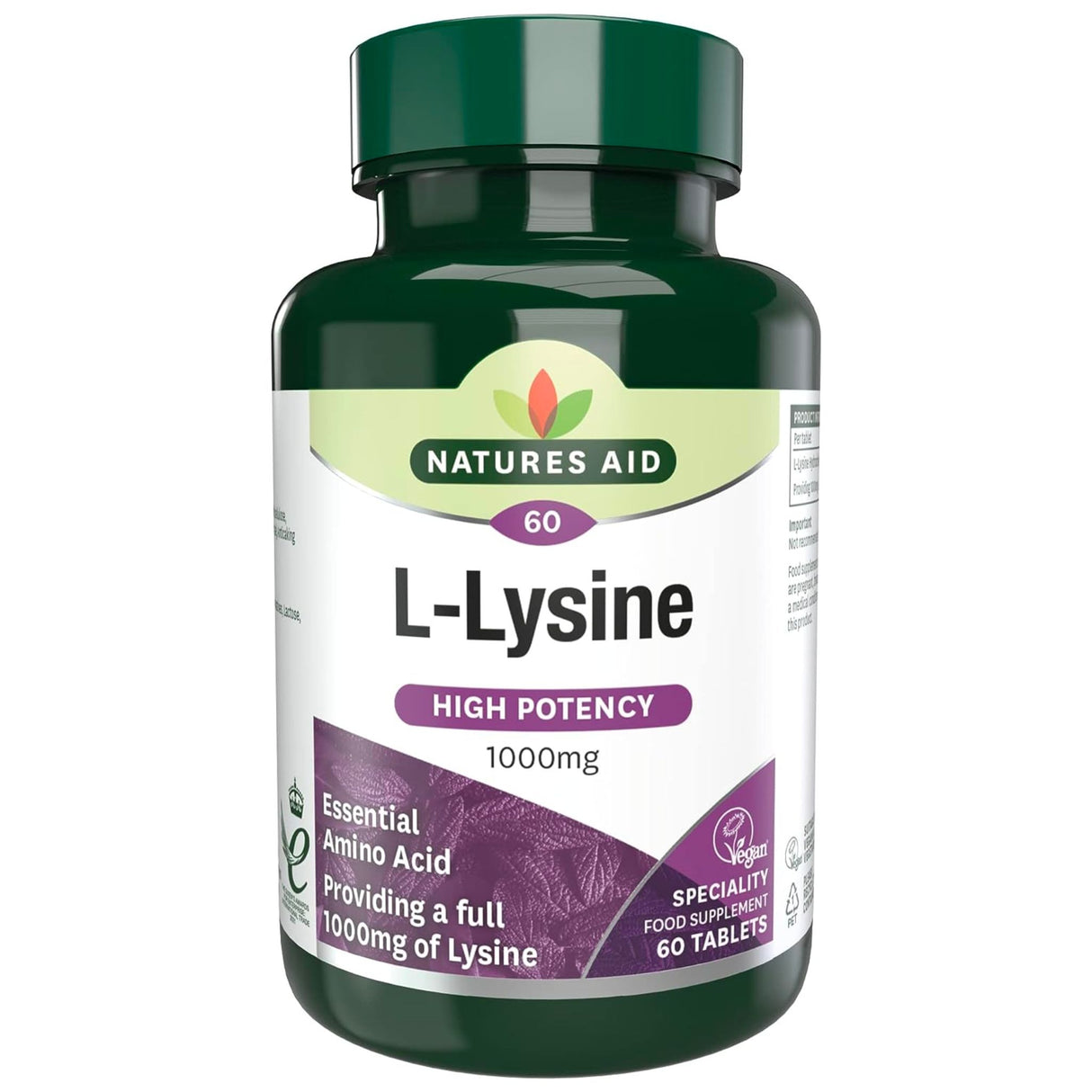 Natures Aid L-Lysine 1000mg 60s