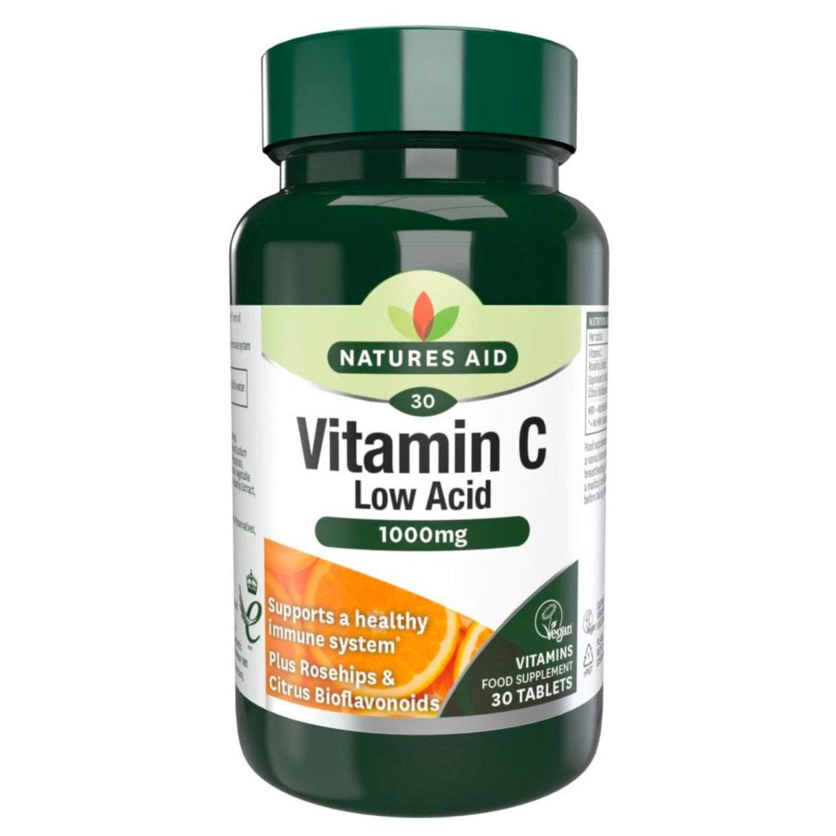 Natures Aid Vitamin C 1000Mg Low Acid 30-180s