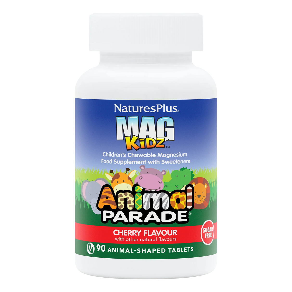 NaturesPlus Animal Parade MagKidz Magnesium 90 Tablets