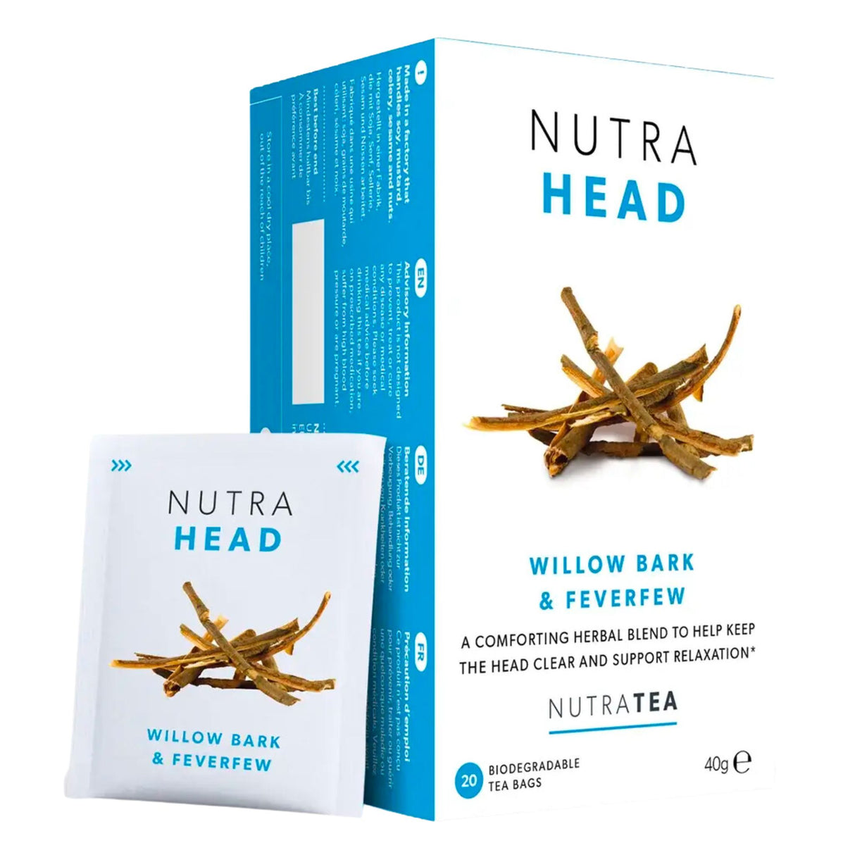 Nutra Tea Willow Bark & Feverfew Tea x 20 Bags