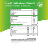 Planet Paleo Vegan Collagen Chocolate amino acids, active ingredients and nutritional information