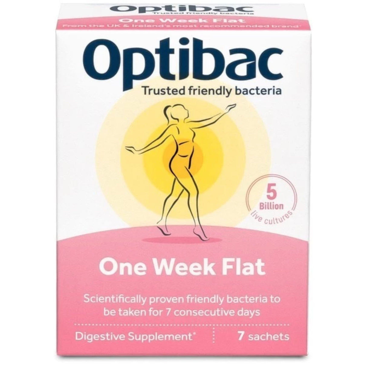 Optibac One Week Flat Probiotics 7 Sachets