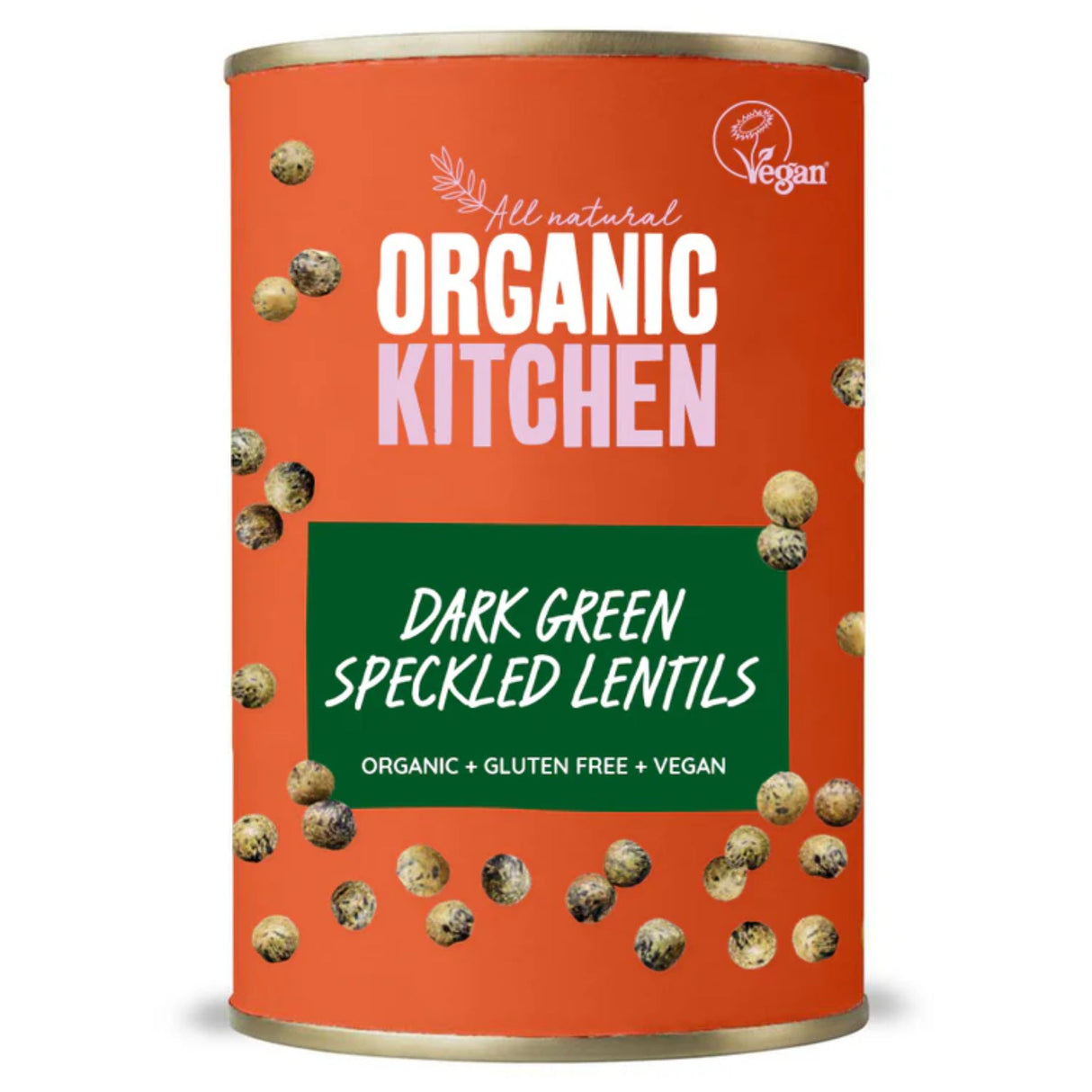 Organic Kitchen Dark Green Speckled Lentils 400g