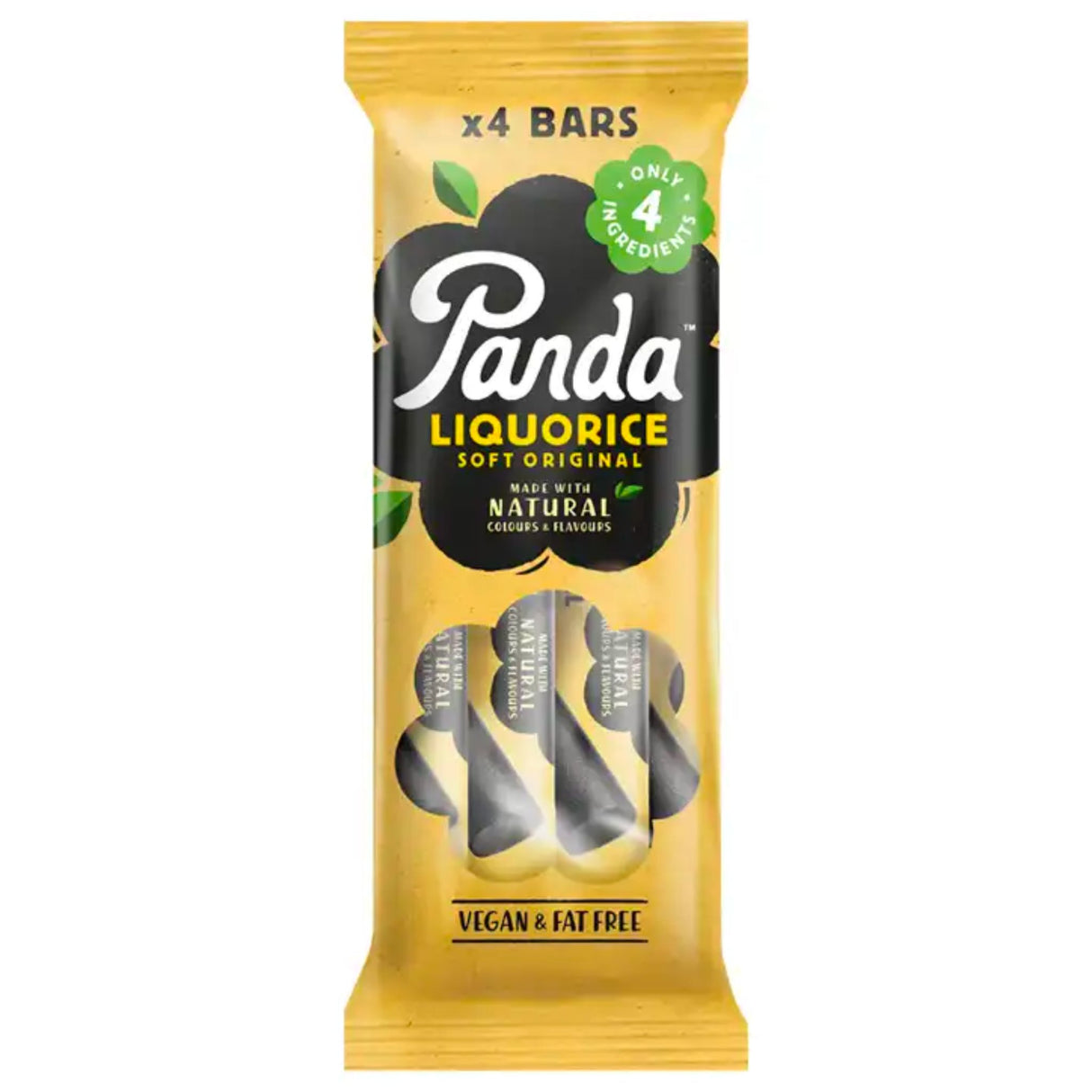 Panda Original Liquorice 4 Bar Pack