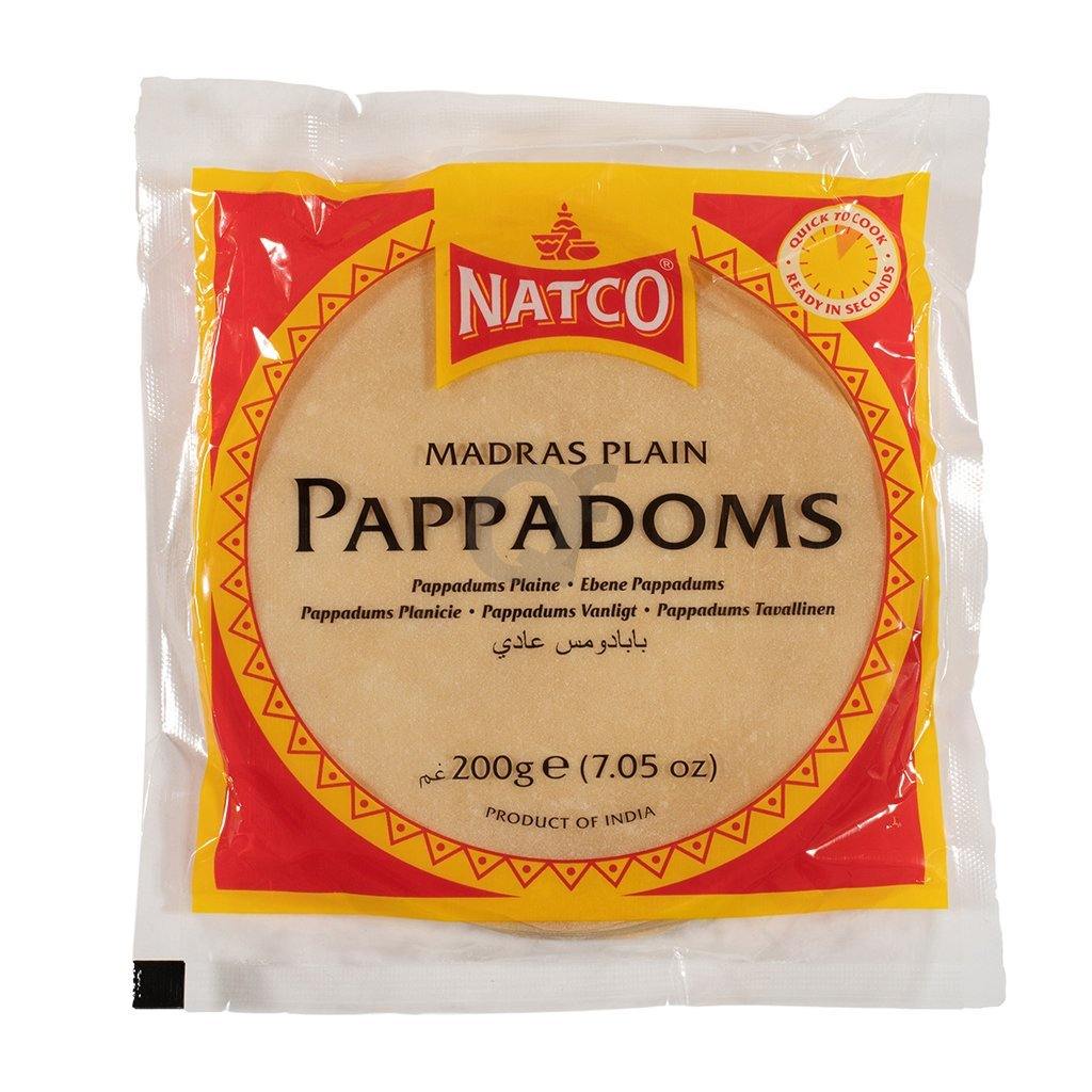 Natco Plain Pappadoms 200g