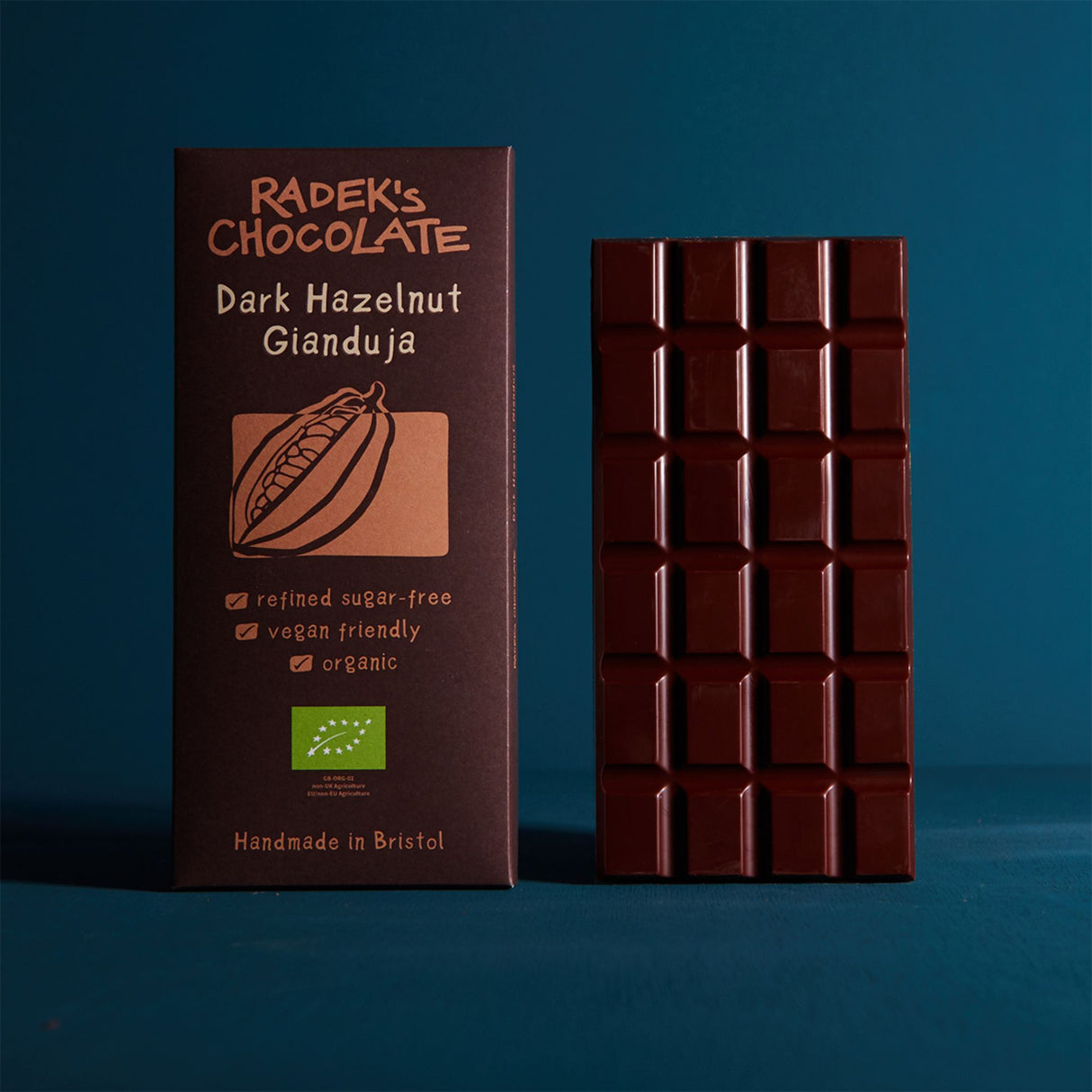 Radeks Dark Hazlenut Gianduja Chocolate 72g