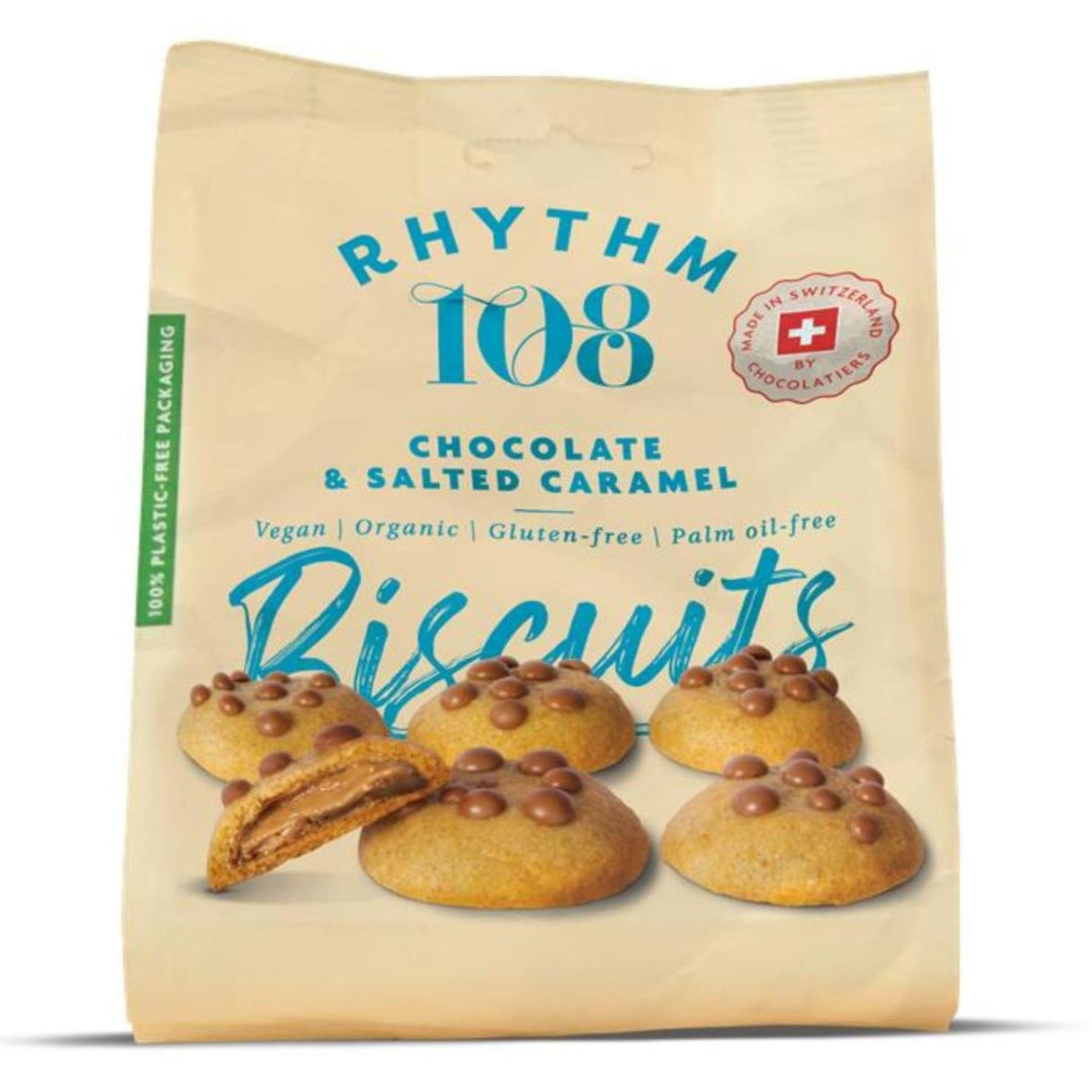 Rhythm 108 Chocolate & Salted Caramel Biscuits 135g