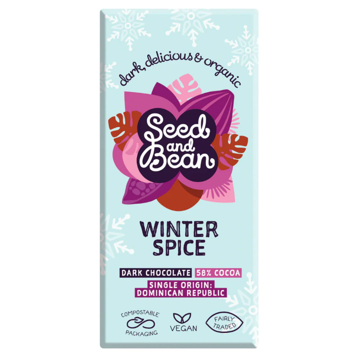 Seed & Bean Winter Spice Dark Chocolate 75g