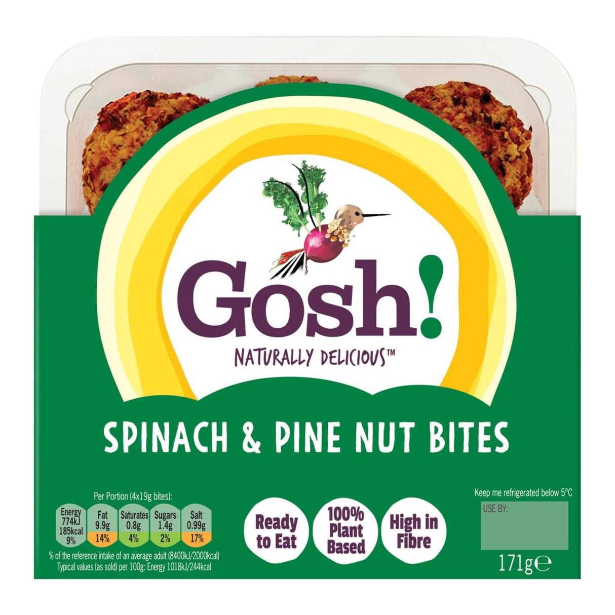 Gosh Spinach & Pine Nut Bites 266g