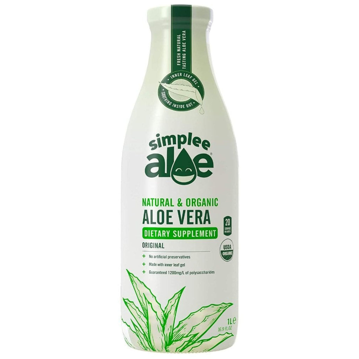 Simplee Aloe Vera Juice Original 1ltr