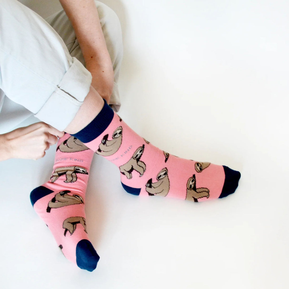 Bare Kind Sloth Bamboo Socks 9-12 Years