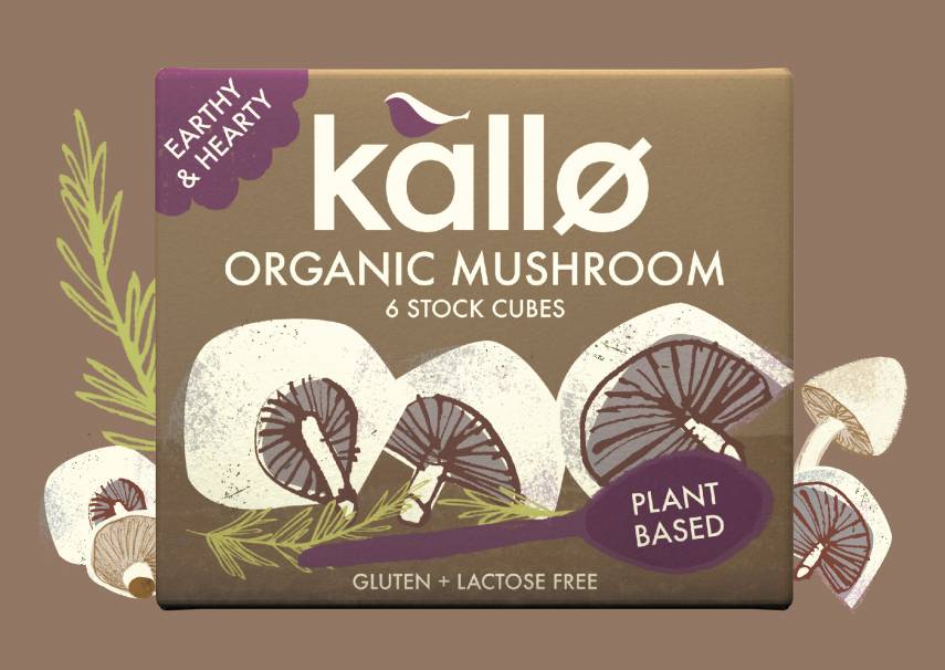 Kallo Stock Mushroom Cubes 66g