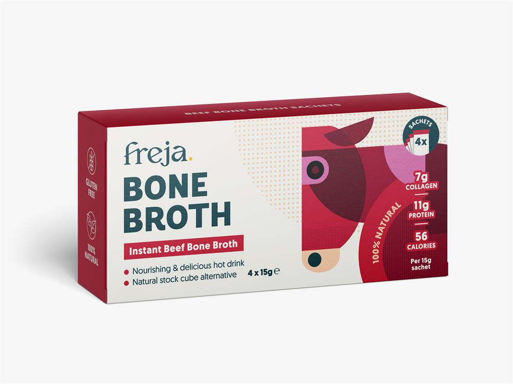 Freja Instant Beef Broth Sachets 4 x 15g