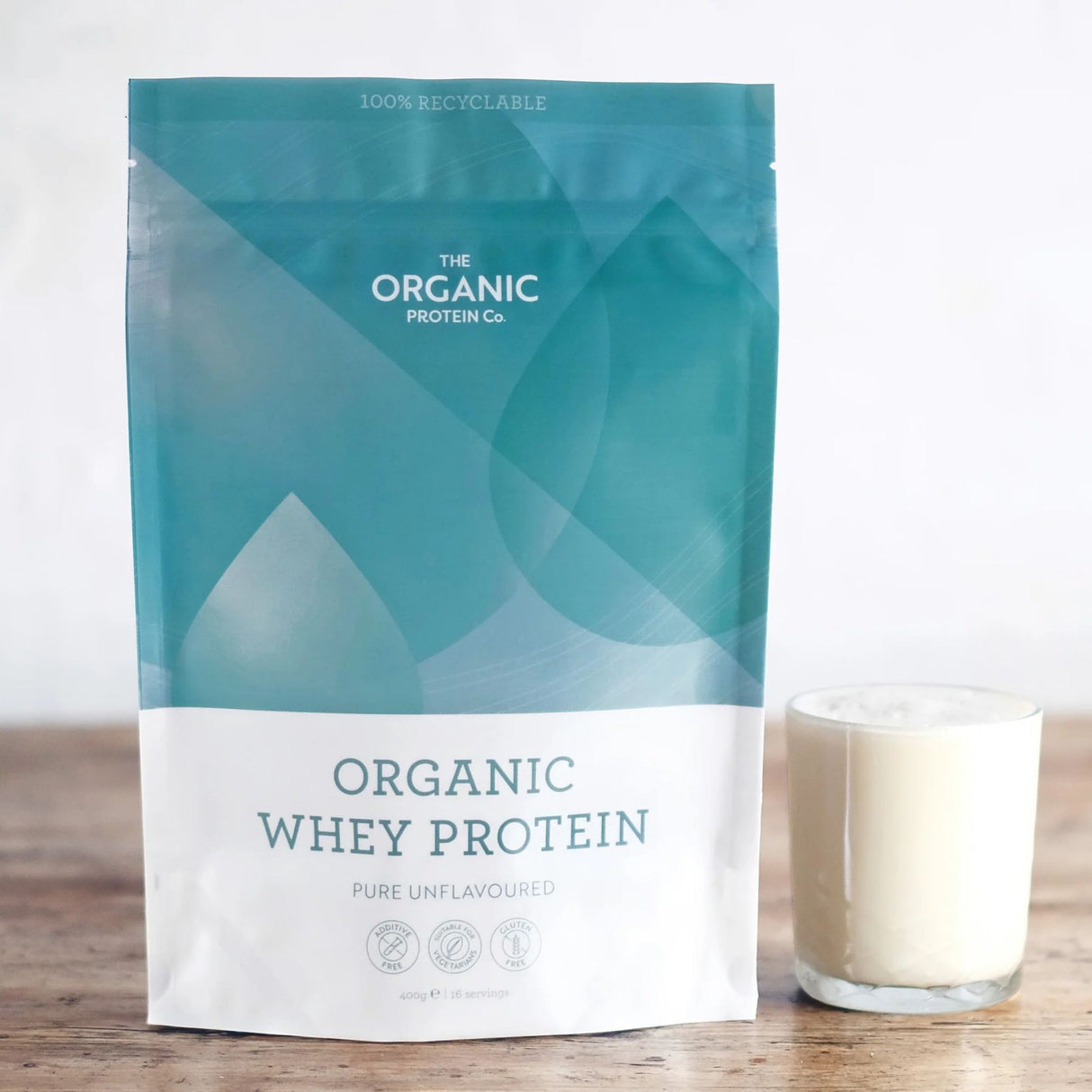 The Organic Protein Co Unflavoured Whey Protein 400g
