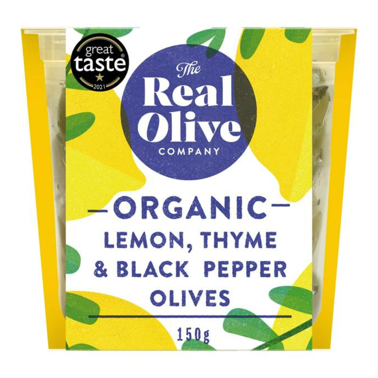 The Real Olive Company Black Pepper Olives 150g