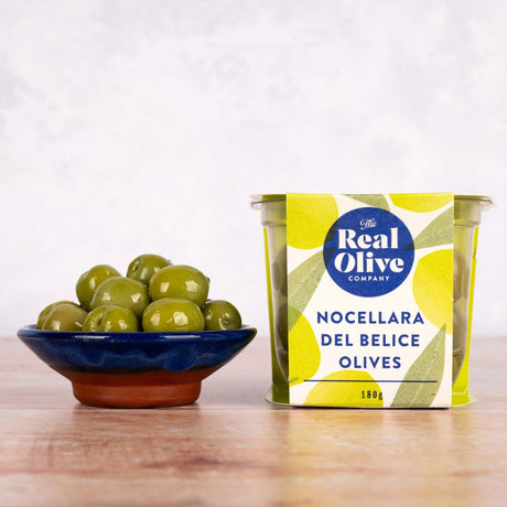 The Real Olive Company Nocellara Olives 180g