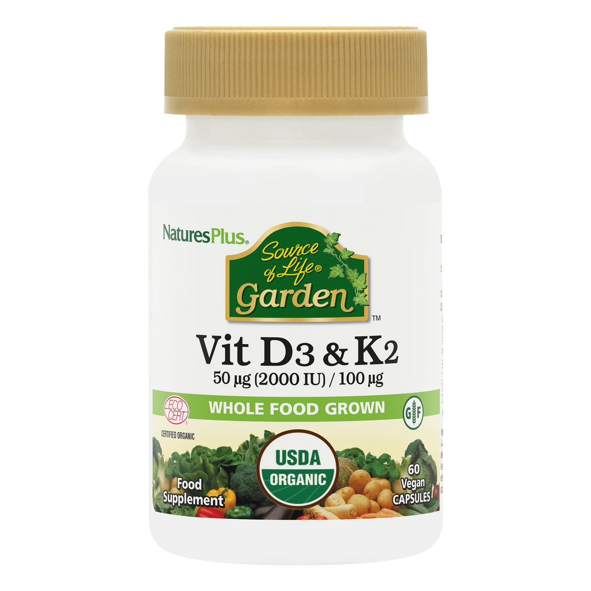 Natures Plus Source of Life Garden D3 & K2 60s