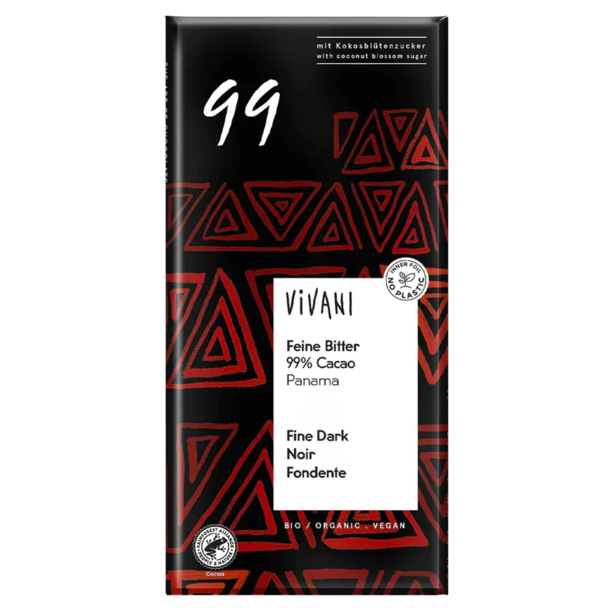 Vivani Org 99% Dark Chocolate 80g