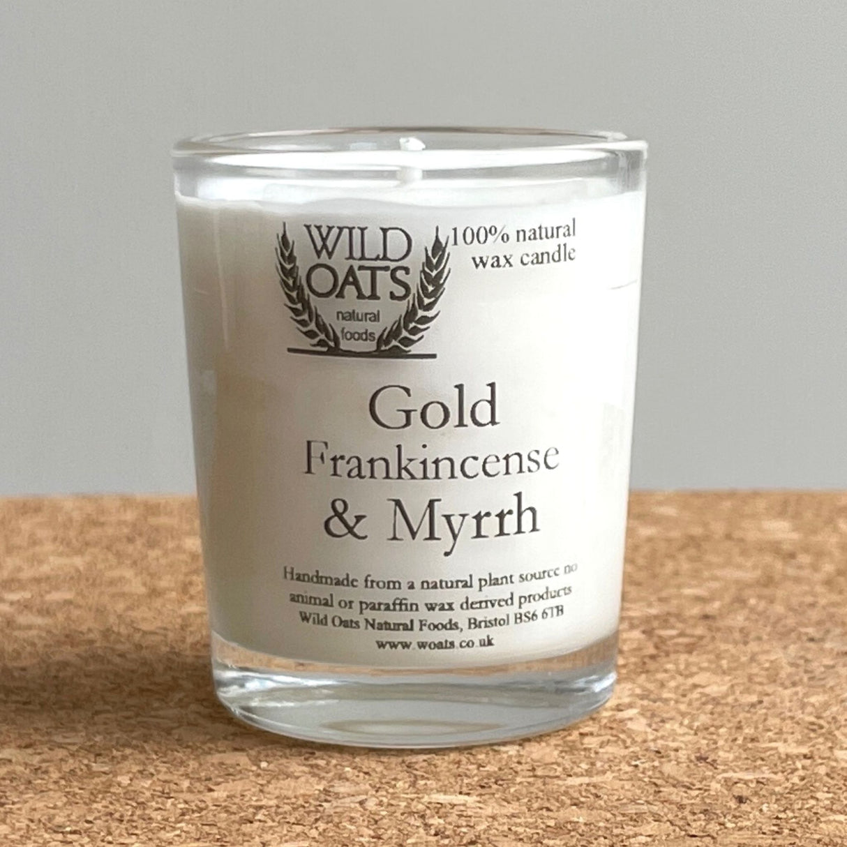 Wild Oats Frankincense & Myrrh Single Wick Candle