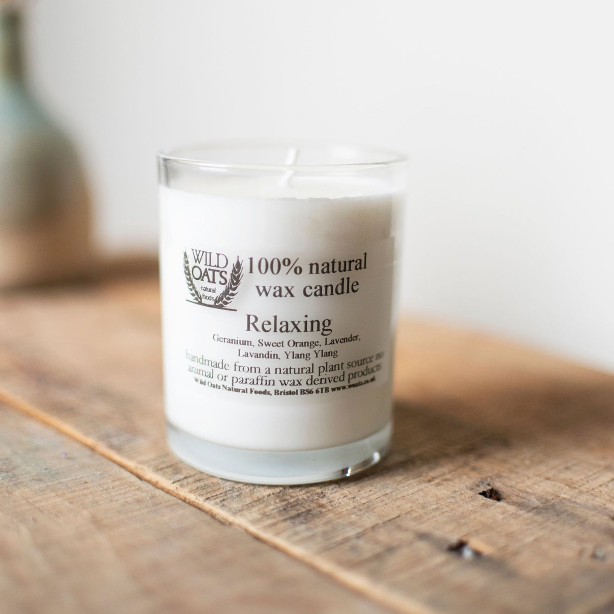 Wild Oats Relaxing Single Wick Candle 30hr 9cl