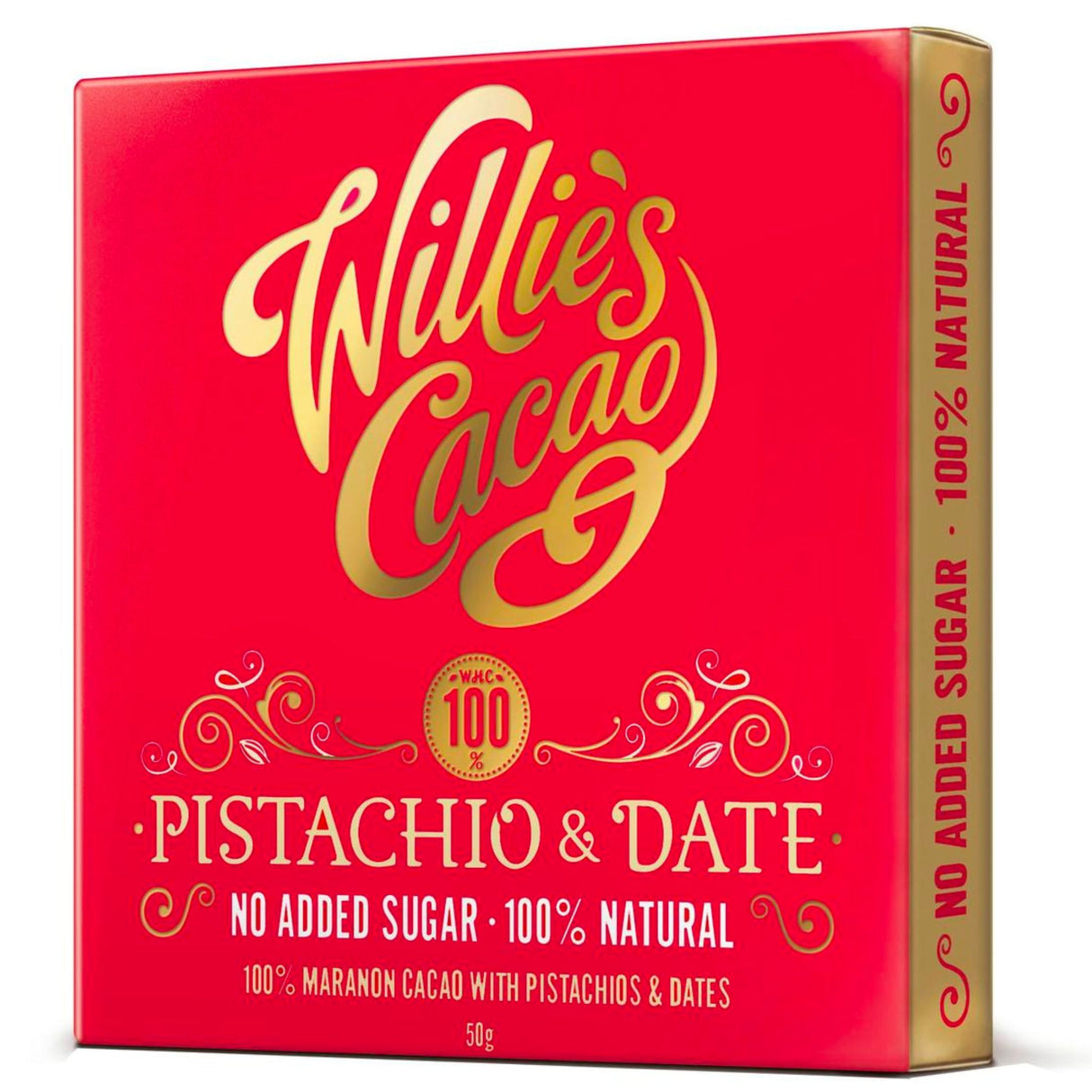 Willies Cacao Pistachio & Date 100% 50g