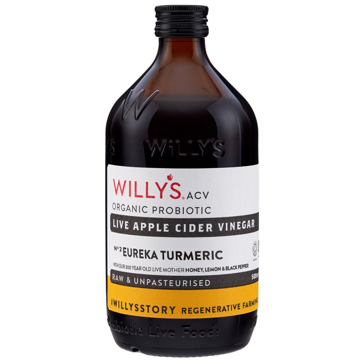 Willys Live Turmeric & Eureka Lemon Apple Cider Vinegar 500ml
