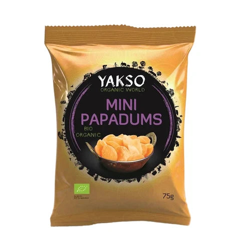 Yakso Org Mini Poppadoms 75g