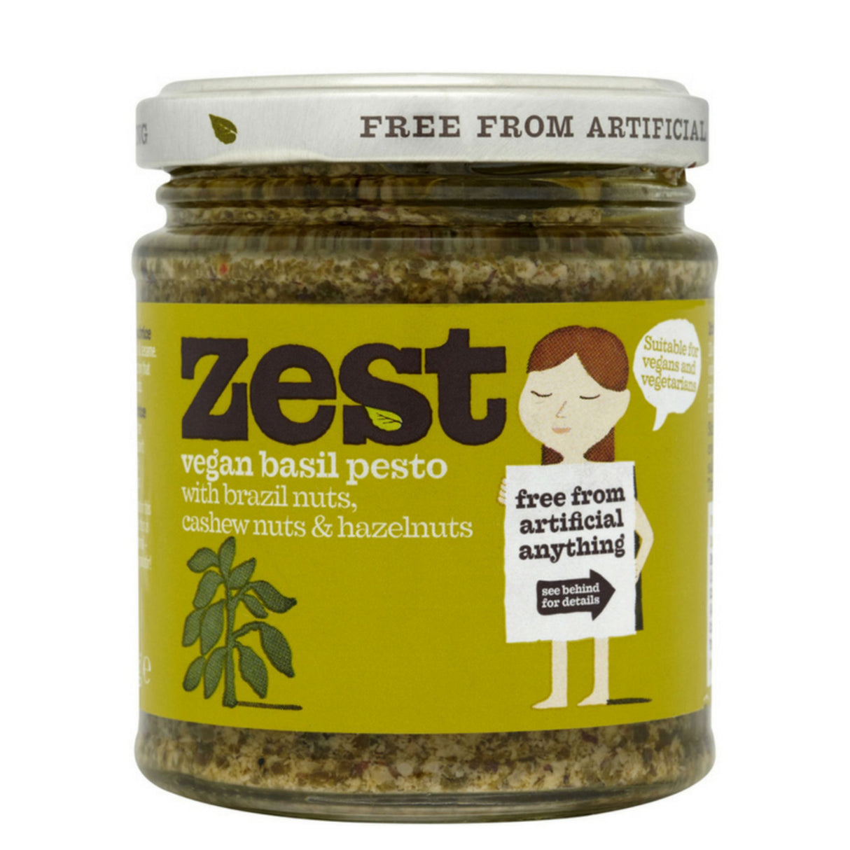 Zest Vegan Basil Pesto 165g