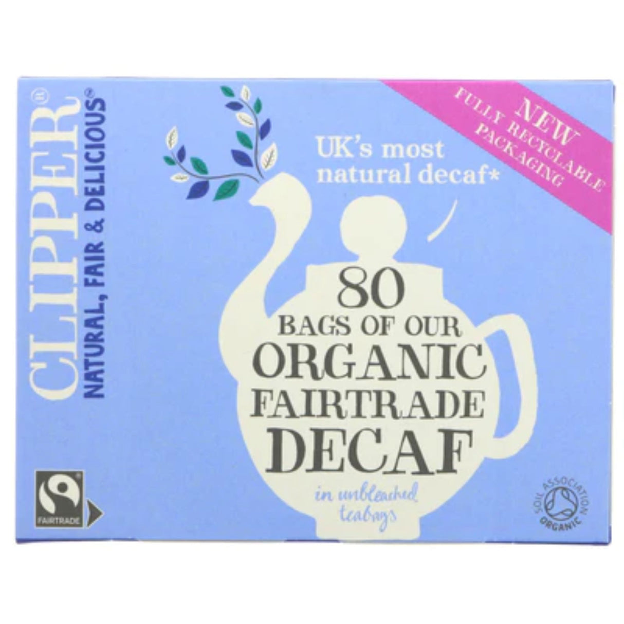 Clipper Fairtrade Decaf Tea 80 Bags