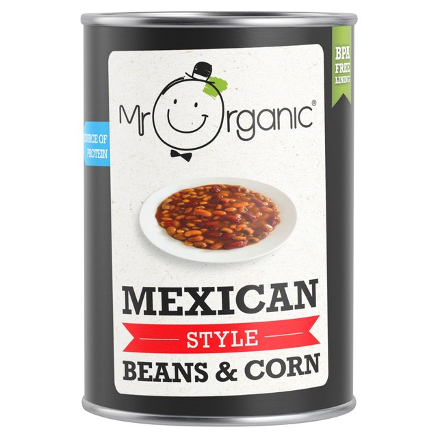 Mr Organic Mexican Style Beans & Corn 400g