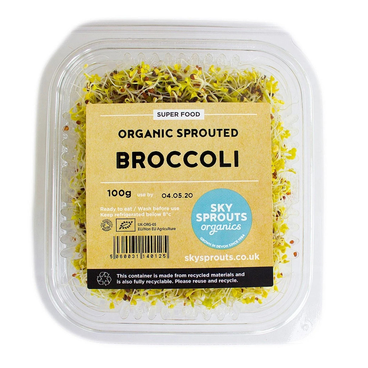 Sky Sprouts Organic Sprouted Broccoli 100g