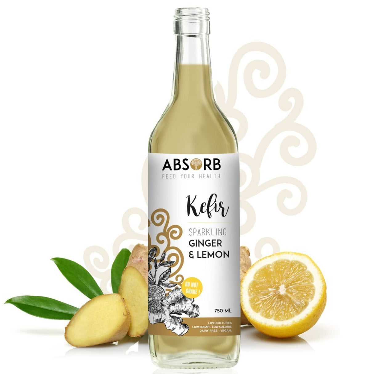 Absorb Ginger & Lemon Water Kefir 330ml