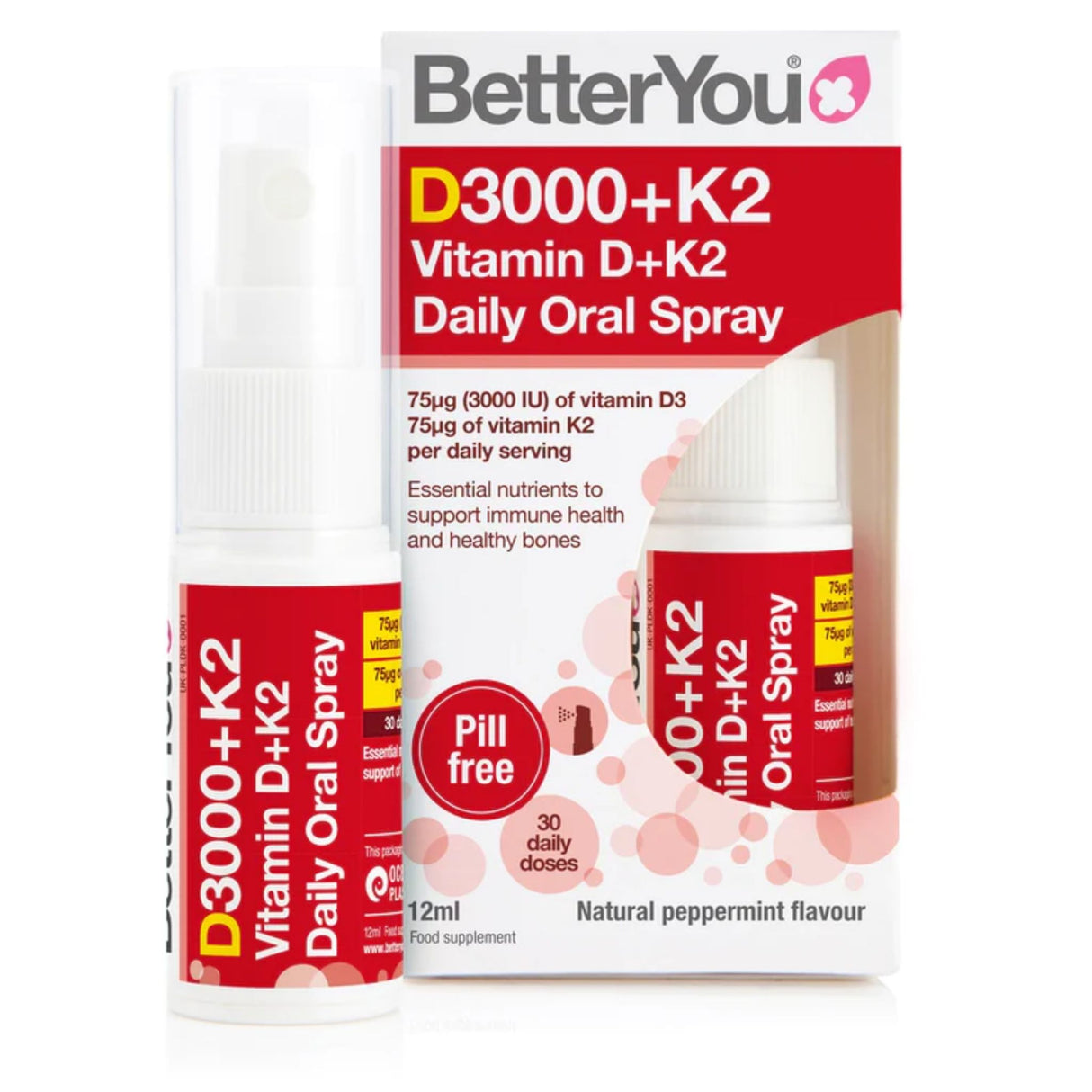 BetterYou Vit D & K2 Spray 12ml