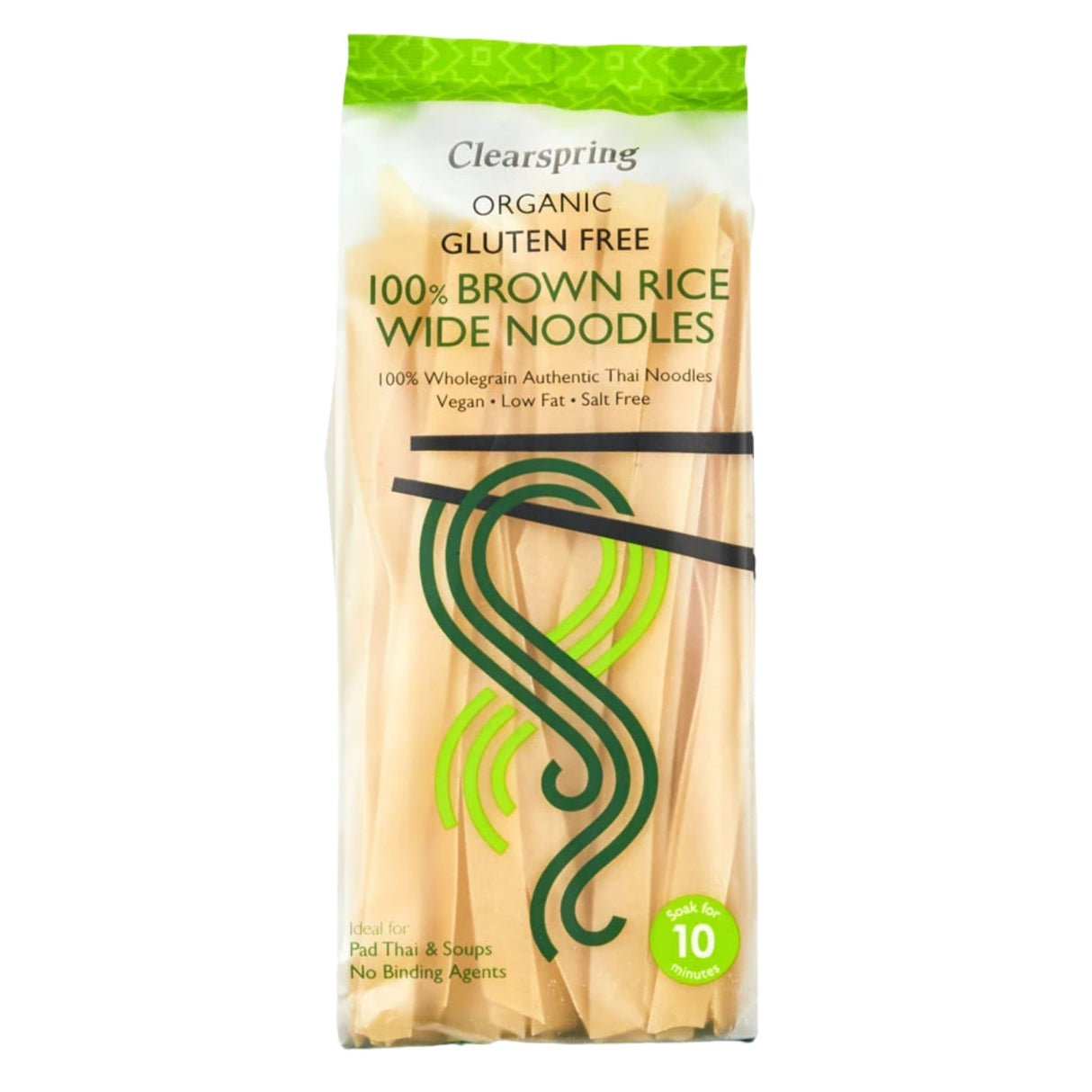 Clearspring Organic 100% Brown Rice Wide Noodles 200g