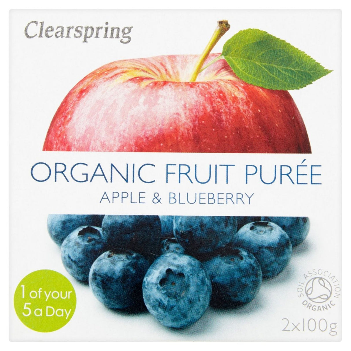 Clearspring Organic Fruit Puree Apple & Blueberry 100g