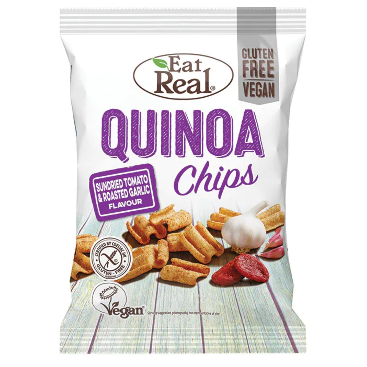 Eat Real Tomato & Garlic Quinoa Chips 80g