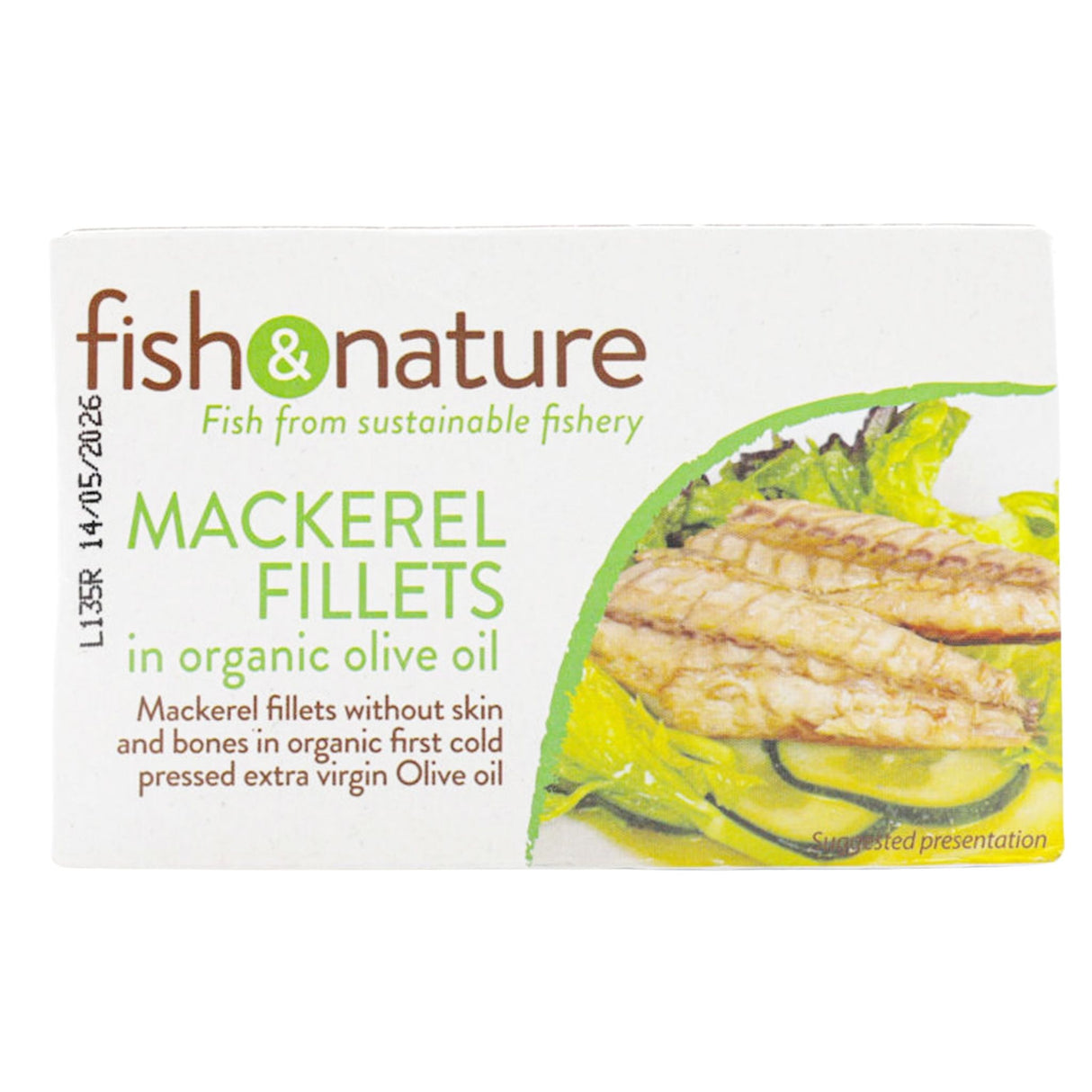 Fish & Nature Mackerel Fillets 125g