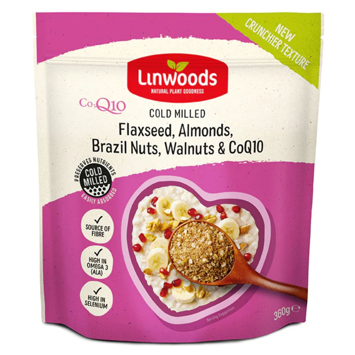 Linwoods Flaxseed, Almonds, Brazil Nuts & CoQ10 360g