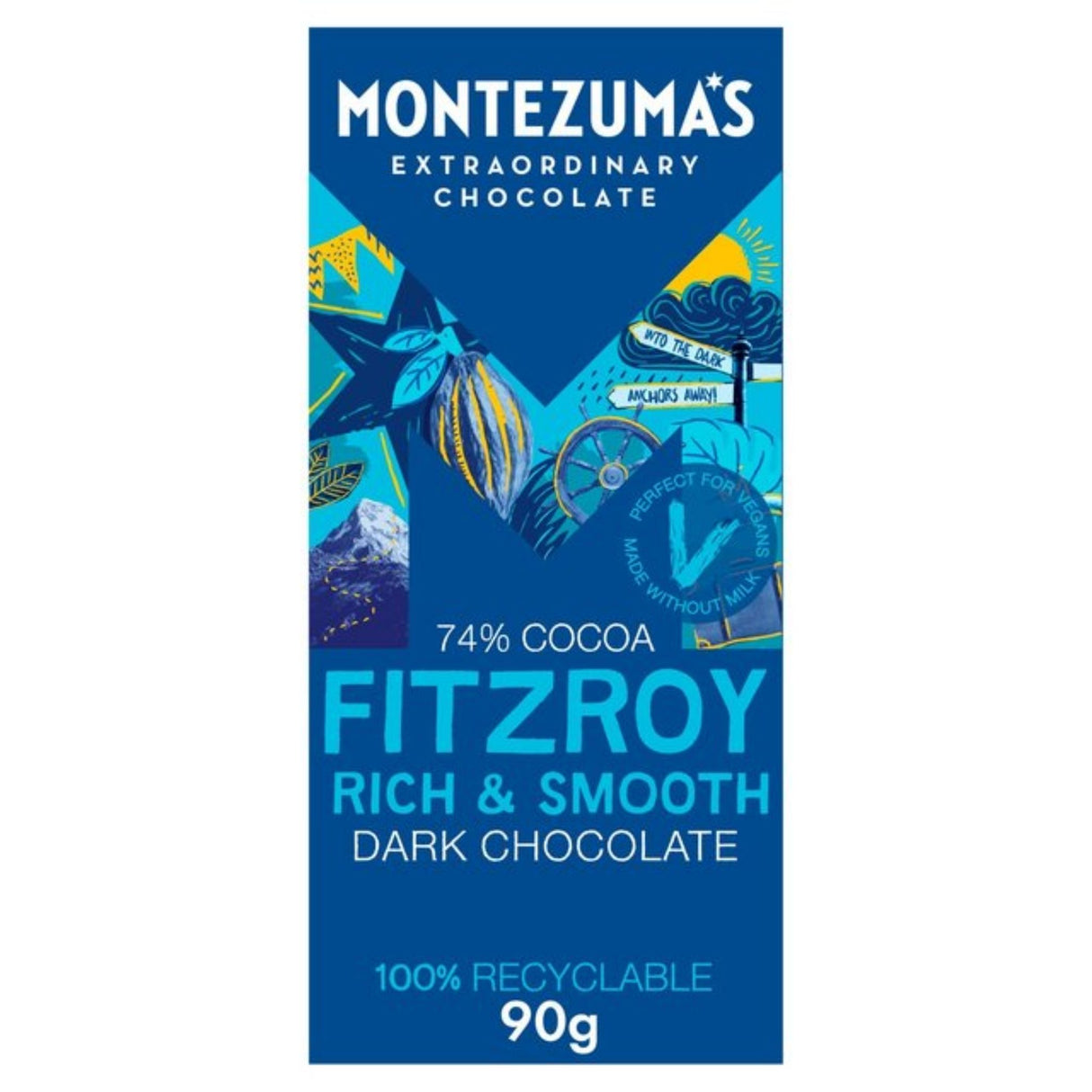 Montezumas Fitzroy Organic Dark Chocolate 90g