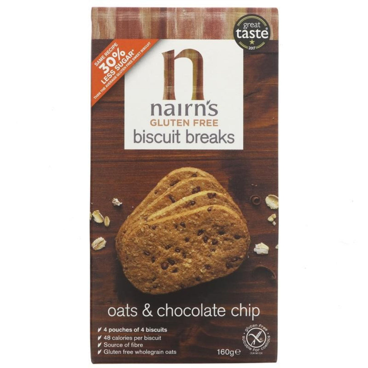 Nairns Oat & Chocolate Chip Biscuit Breaks 160g