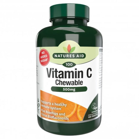 Natures Aid Chewable Vitamin C 500mg 50-100s
