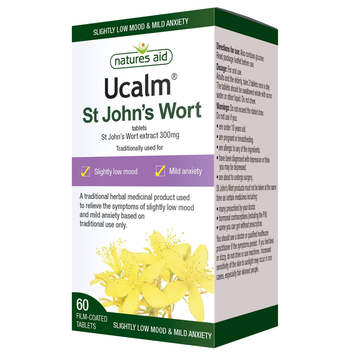 Natures Aid Ucalm St Johns Wort 60s