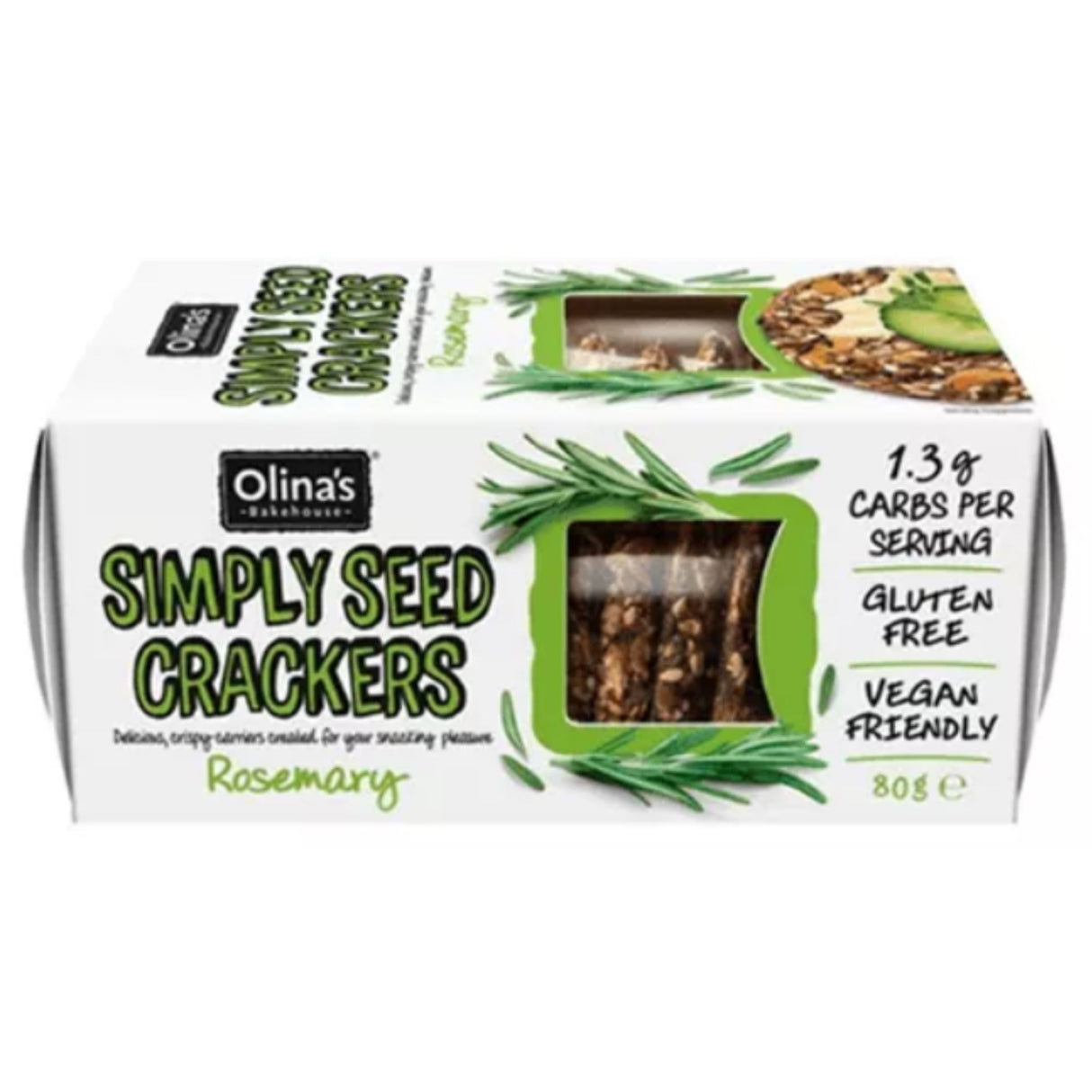 Olenas Simply Seed Rosemary Crackers 80g