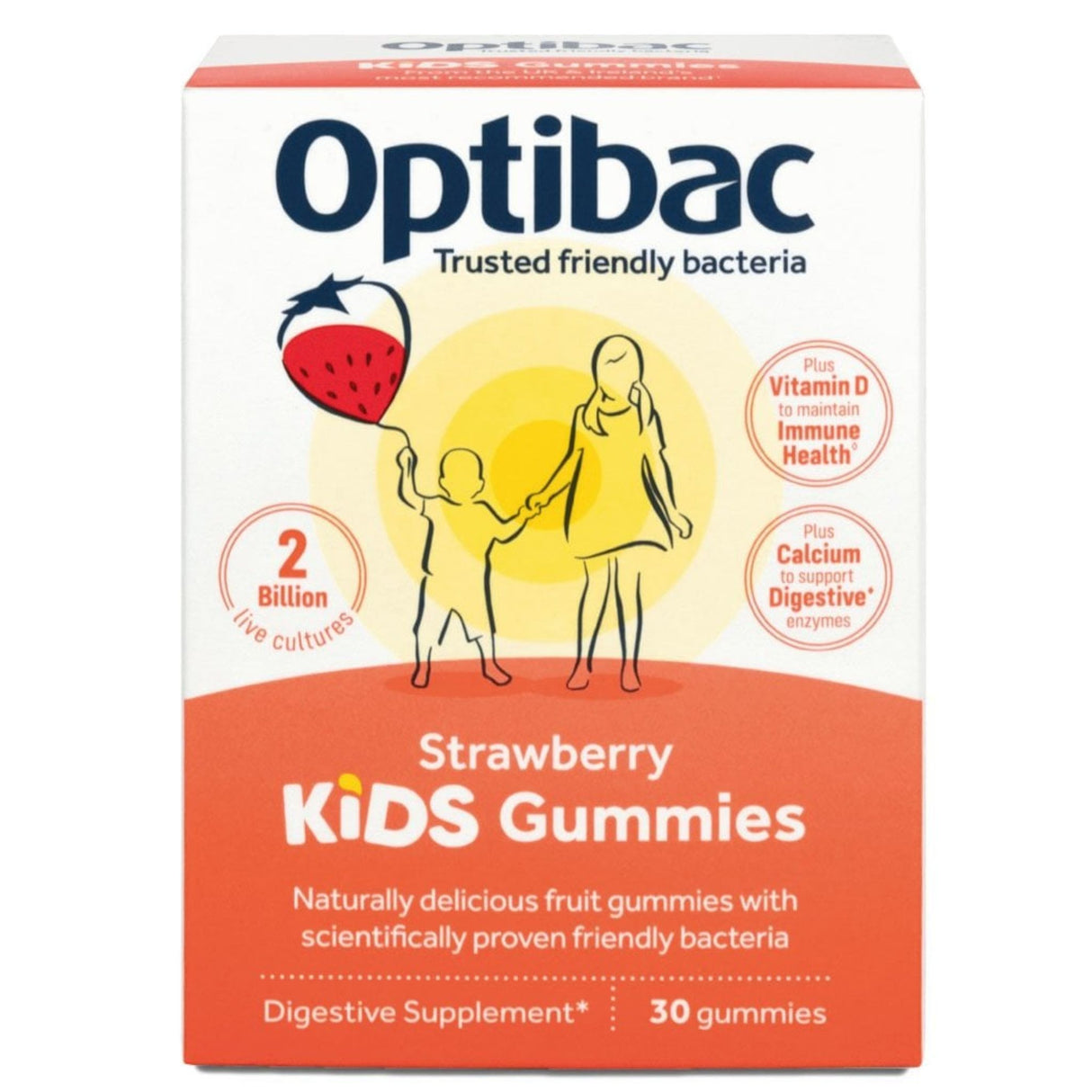 Optibac Strawberry Kids Gummies 30s