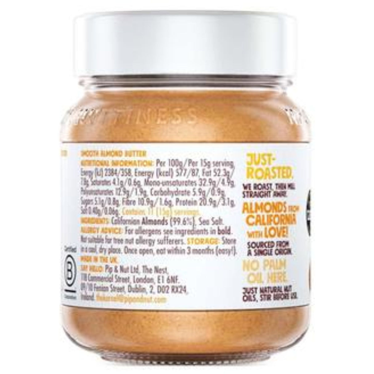 Pip & Nut Smooth Almond Butter 170g-1kg