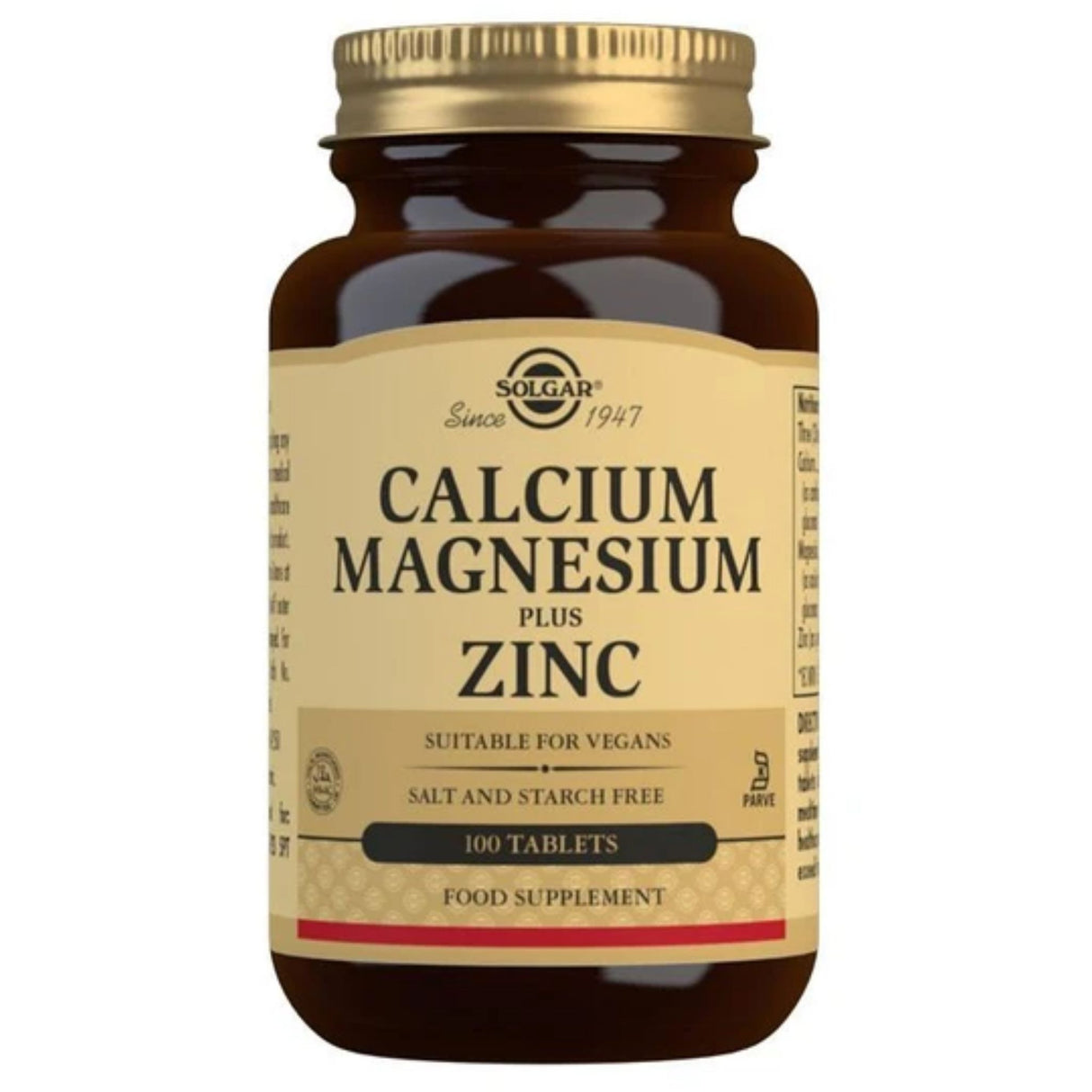 Solgar Calcium Magnesium Plus Zinc 100s