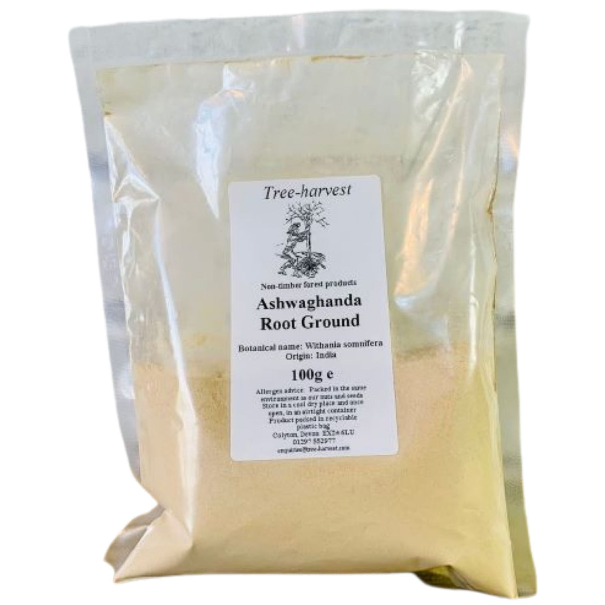 Tree Harvest Ashwagandha Root Powder 100g